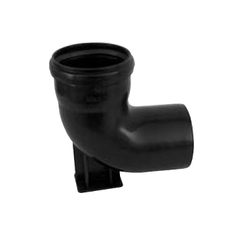 Fodbøjning kort af sort PP Dimension 110 mm x 87°