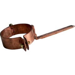 Hængselstift med messing skrue og nagle