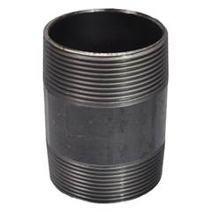 1/2 x 400 mm Sort nippelrør