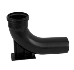 Fodbøjning lang af sort PP Dimension 110 mm x 87