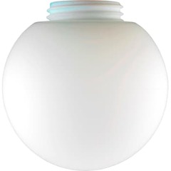 Glas kuppel Glob ø180 mm, H170 mm, gevind 84,5 mm, mat opal