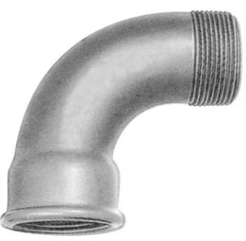 Georg Fischer kort bøjning 90° galvaniseret 1.1/2'' muffe-nippel