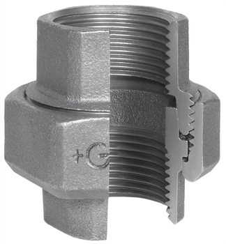 3/8 Galvaniseret union muffe/muffe