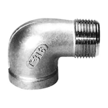 4 Vinkel 90° muffe/nippel AISI 316
