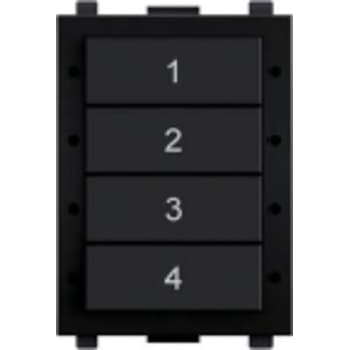 Digidim137B Panel med 8 tryk (Sort) 4 scener