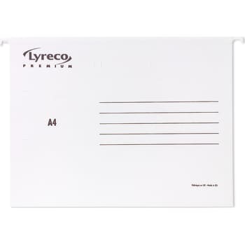 Billede af Lyreco Premium hængemappe, hvid, 25 stk.