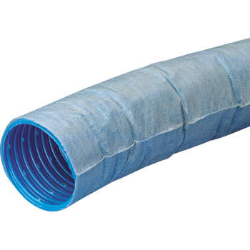 Wavin 126/113 mm PVC-drænrør med 2,5 x 5 mm slids og filt, 50 m (50 mtr)