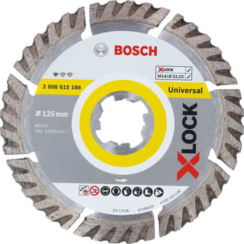 Bosch X-LOCK diamantskæreskive universal, 125 x 22,23 mm