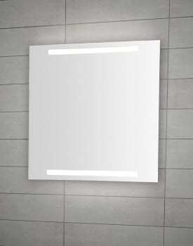 Dansani Mido Spejl 70x80 cm med integreret LED lys i top/bund