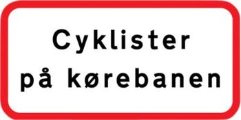 Saferoad Daluiso Cyklister på kørebanen
