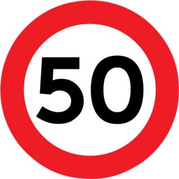 Saferoad Daluiso Hastighedsbegrænsning 50 km