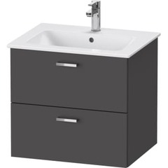 Duravit XBase vaskeskab 60x47,5cm med 2 skuffer grafit mat