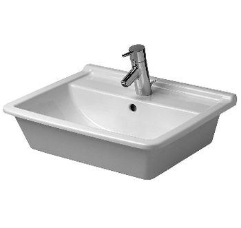 Duravit Starck 3 håndvask 56x46cm hvid, til nedfældning