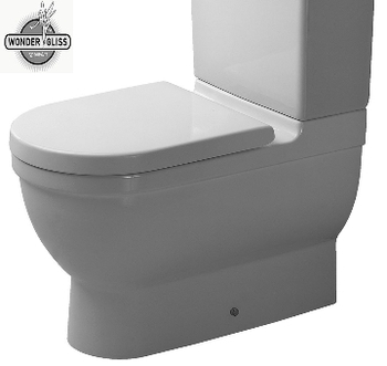 Duravit Starck 3 Toilet m/P-lås m/Wondergliss - 655x360 mm uden cisterne