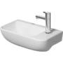 Duravit ME by Starck vask 400x220mm med hanehul højre side, WonderGliss