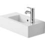 Duravit Vero vask 50 cm hanehul højre med wondergliss