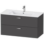 Duravit XBase vaskeskab 100x47,5cm med 2 skuffer grafit mat