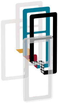 LK FUGA Fuga Choice designramme 2,5M transparent inklusiv 6 farvevalg