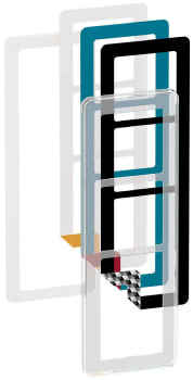 LK FUGA Fuga Choice designramme 3,5M transparent inklusiv 6 farvevalg