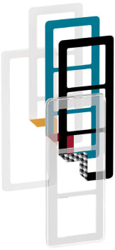 LK FUGA Fuga Choice designramme 3M transparent inklusiv 6 farvevalg