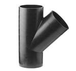 40 x 40 mm x 45° Grenrør sort PEH Geberit