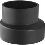 125 x 56 mm Reduktion excentrisk sort PEH Geberit