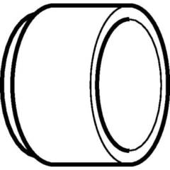 40 mm Tilslutningsmuffe sort PEH Geberit