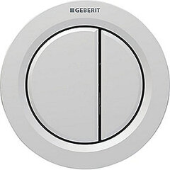 GEBERIT type 01 fjernbetjent skyllestyring pneumatisk, til dobbeltskyl, betjening på. Mat krom