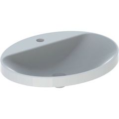 Geberit variform vask t/indb. oval 60x48 hvid kt