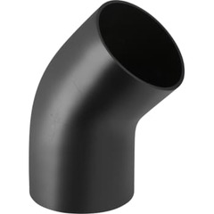 315 mm x 45° Bøjning  med stor radius sort PEH Geberit