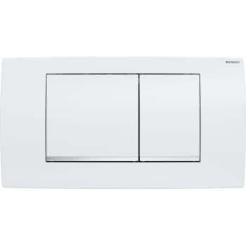 Geberit Twinline 30 betjeningsplade, hvid/krom