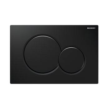Geberit Sigma 01 Round betjeningsplade, sort