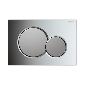 Geberit Sigma 01 Round betjeningsplade, krom/mat krom