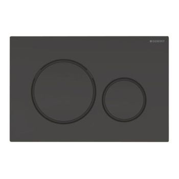 Geberit Sigma 20 Round betjeningsplade, sort/mat sort