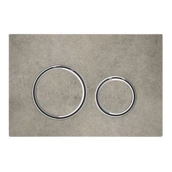 Geberit sigma21 dobb. skyl, forkromet, beton