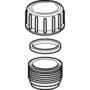 90 mm Slutmuffe komplet sort PEH Geberit