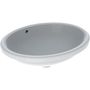Geberit variform vask underl. oval 50x46cm, hvid