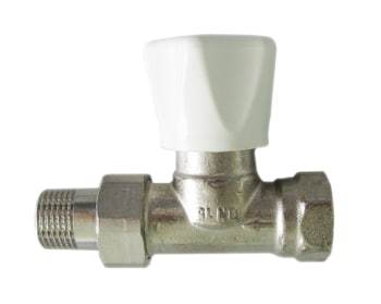 Oventrop 3/8" håndreguleret radiatorventil type hrv, ligeløbende Billede af Oventrop 3/8" håndreguleret radiatorventil type hrv, ligeløbende