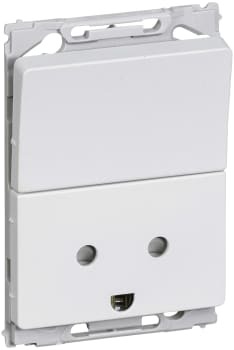 LK OPUS Opus66 Stikkontakt M/J med afbryder 1,5M hvid