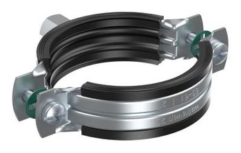 Walraven 2S Rørbøjle 128-137mm M8/M10. Med EPDM og 2 skruer. Elforzinket