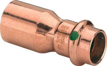28 x 22 mm Reduktion nippel/muffe Profipress