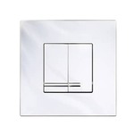Gustavsberg GBG Triomont XS fronttryk duo, blank krom plast til wc tikstur