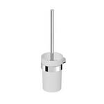 Toiletbørste square med holder krom 