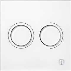 Gustavsberg GBG Triomont XS pneumatisk fronttryk duo hvid glas