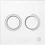 Gustavsberg GBG Triomont XS pneumatisk fronttryk duo hvid glas