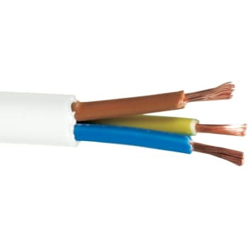 50 meter Nexans PKAJ installationskabel 3x2,5 mm2 i hvid