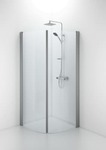Ifö Space buet dør mat profil / klart glas SBNK 2000x800