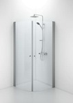 Ifö Space buet dør mat profil/klart glas SBNK 800 knopgreb