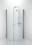 Ifö Space lige dør mat profil/klart glas SPNK 800 knopgreb