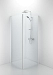 Ifö Space lige dør hvid profil / klart glas SPVK 2000x900 mm